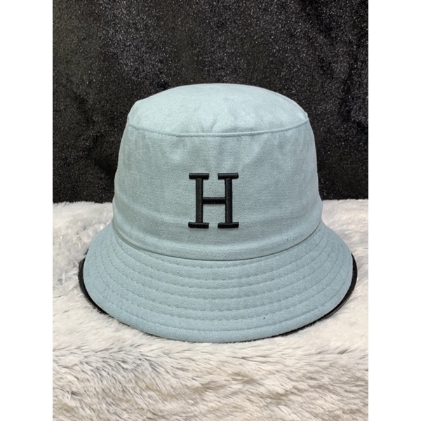 MŨ BUCKET NHUNG THÊU H - BUCKET THÊU H