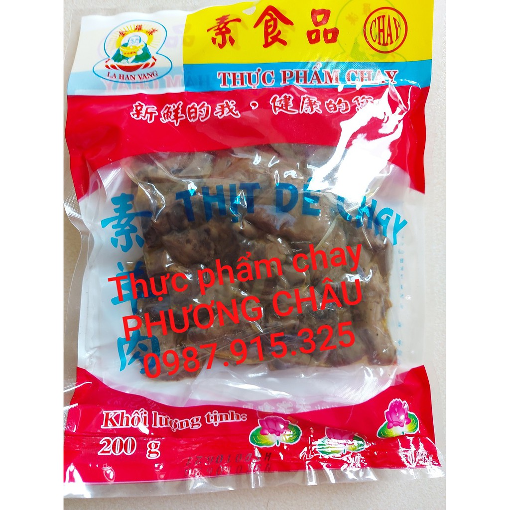 THỊT DÊ CHAY - THỰC PHẨM CHAY - La Hán Vàng gói 200g