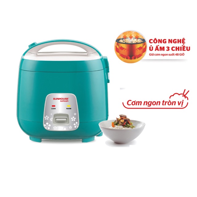 Nồi cơm điện Sunhouse Mama 8652G 1,8L