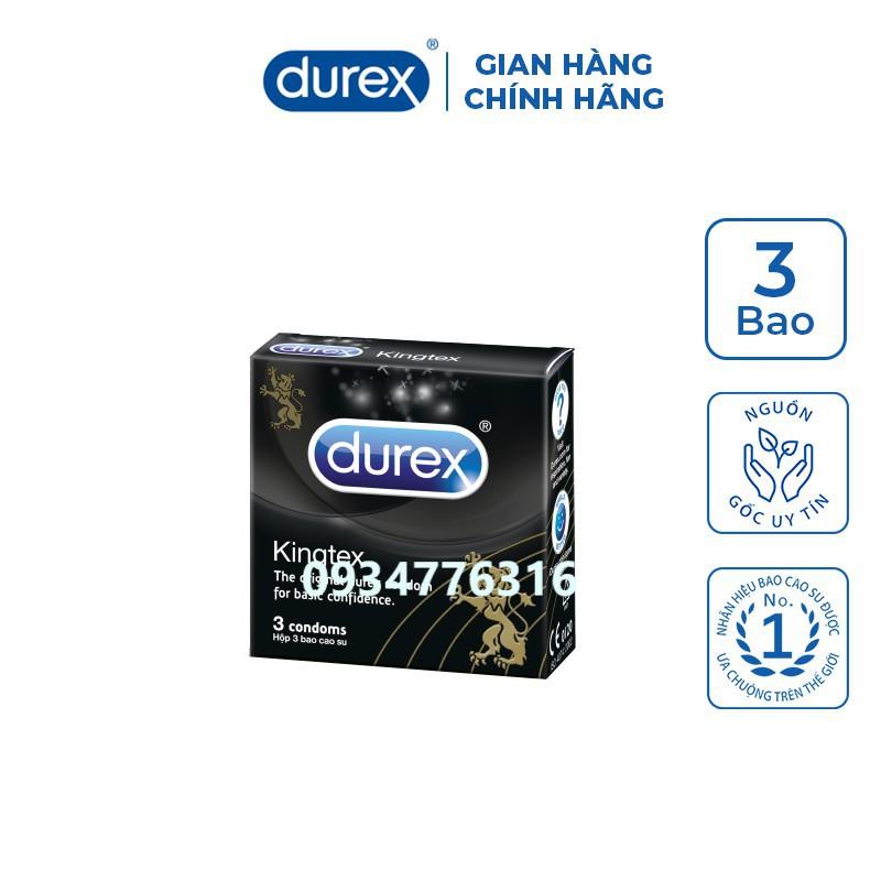✅ Bao cao su Durex Kingtex Hộp 3-12 bao