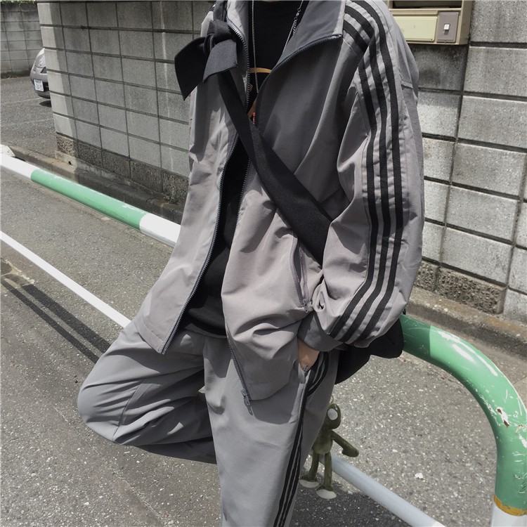 (ORDER) Áo khoác gió Nam/nữ form Unisex phối sọc tay style Retro Ulzzang Nhật Bản | BigBuy360 - bigbuy360.vn