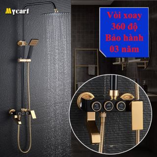 Bộ đèn vòi tắm đứng Châu Âu Phím điều khiển hàng cao cấp