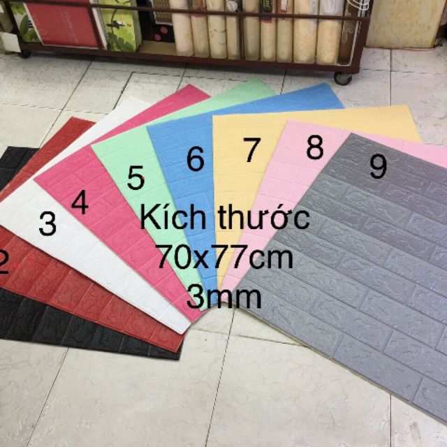Xốp dán tường 3d