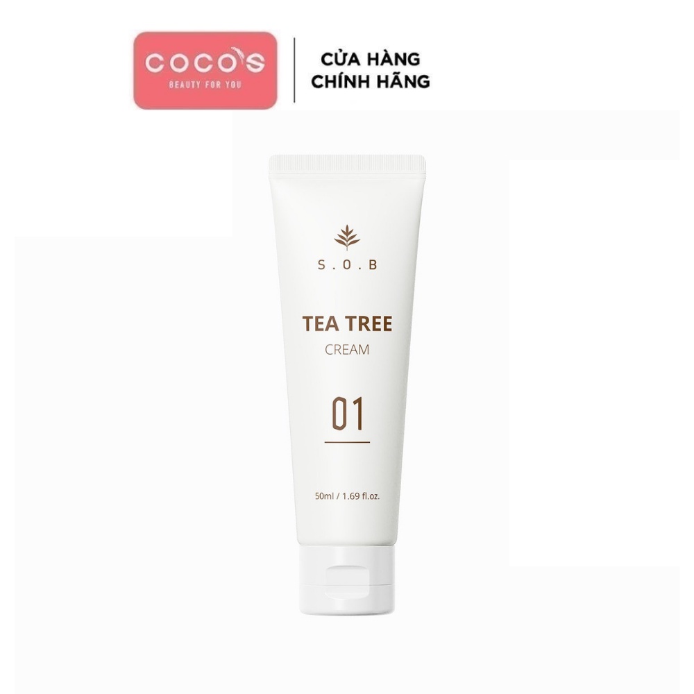 Kem Dưỡng Ẩm, Làm Dịu Da S.O.B Tea Tree Cream 50ml