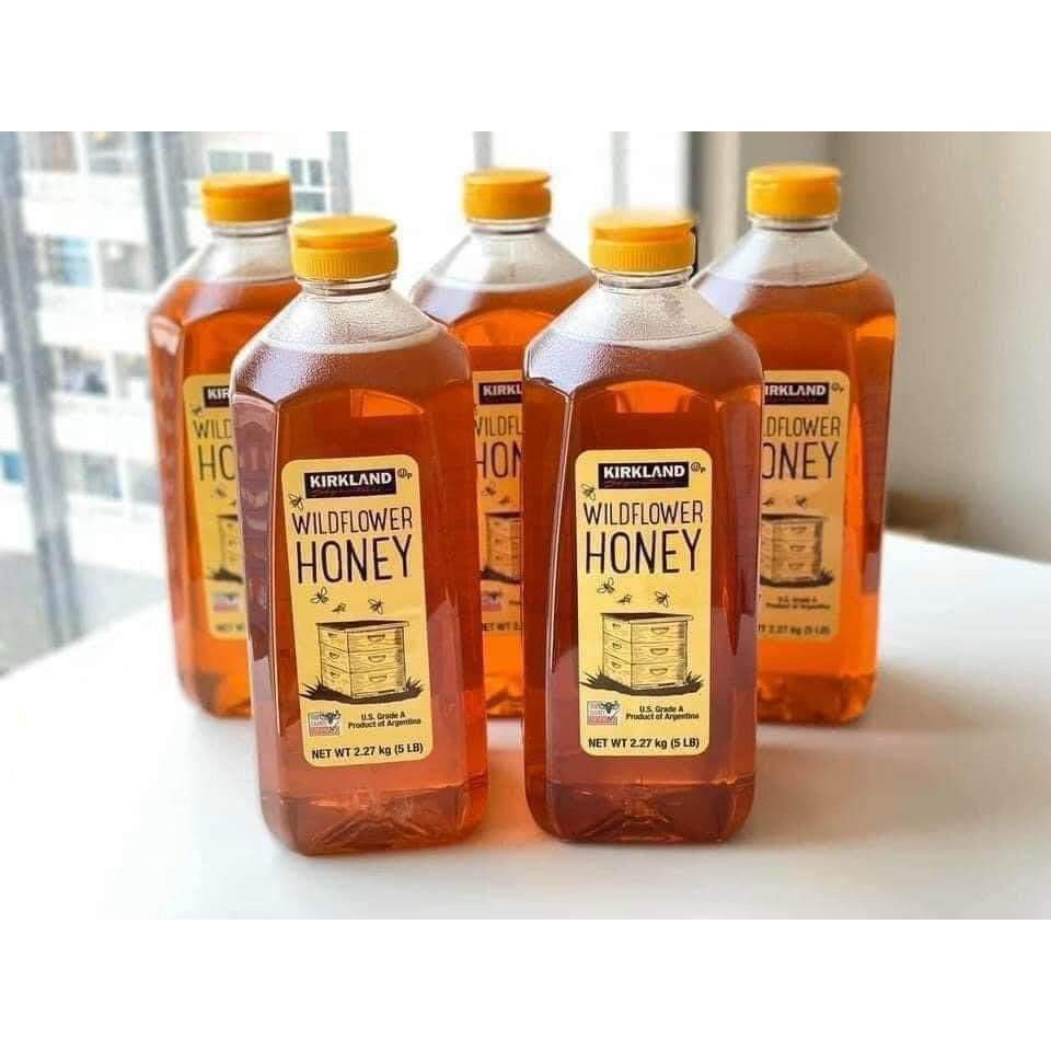Mật ong Kirkland signature wild flower honey chai 2.27kg