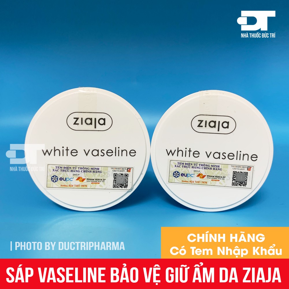 [CHÍNH HÃNG] SÁP VASELINE BẢO VỆ GIỮ ẨM- ZIAJA WHITE VASELINE 30ML