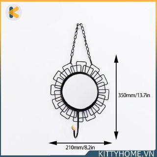 Gương Treo Tường Trang Trí Hình Học Bằng Sắt Phong Cách Bắc Âu 0623