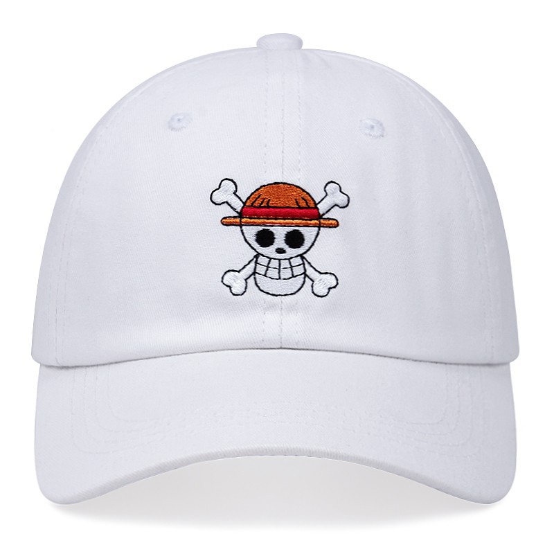 Mũ Lưỡi Trai 100% Cotton Thêu Hình Nhân Vật One Piece