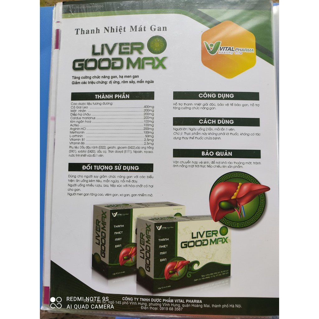 Bổ gan  liver good max