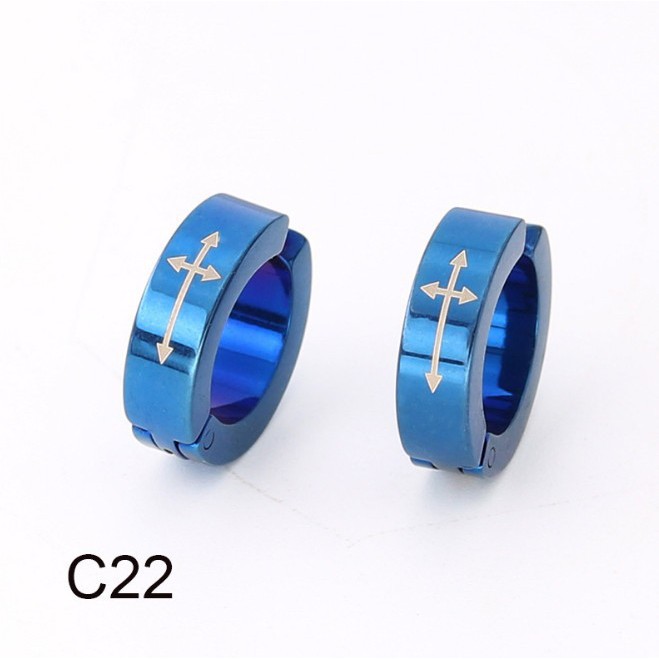 Bông Tai Nam Titan Loại Ko Cần Bấm Lỗ Tai TT 0951 - 1 cặp