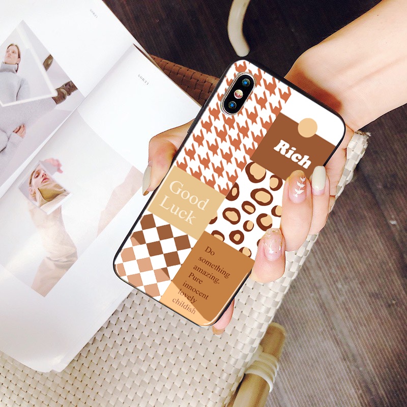 Ốp lưng iphone kính RICH ốp bóng chống xước ip 6splus/7/7plus/8/8plus/x/xr/xs/11/12/pro/max/plus/13promax k368