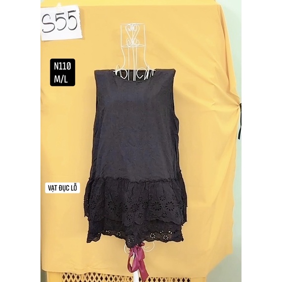 áo somi xô vạt đục lỗ size M/L.S55