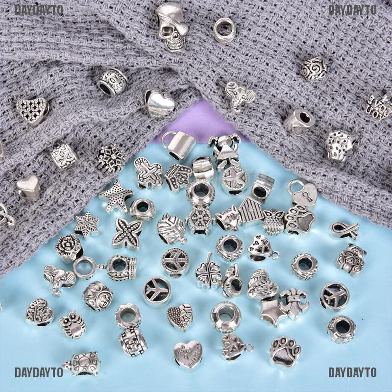 Set 60 Hạt Xỏ Lỗ Bali Phong Cách Cổ Điển Dùng Làm Trang Sức DIY