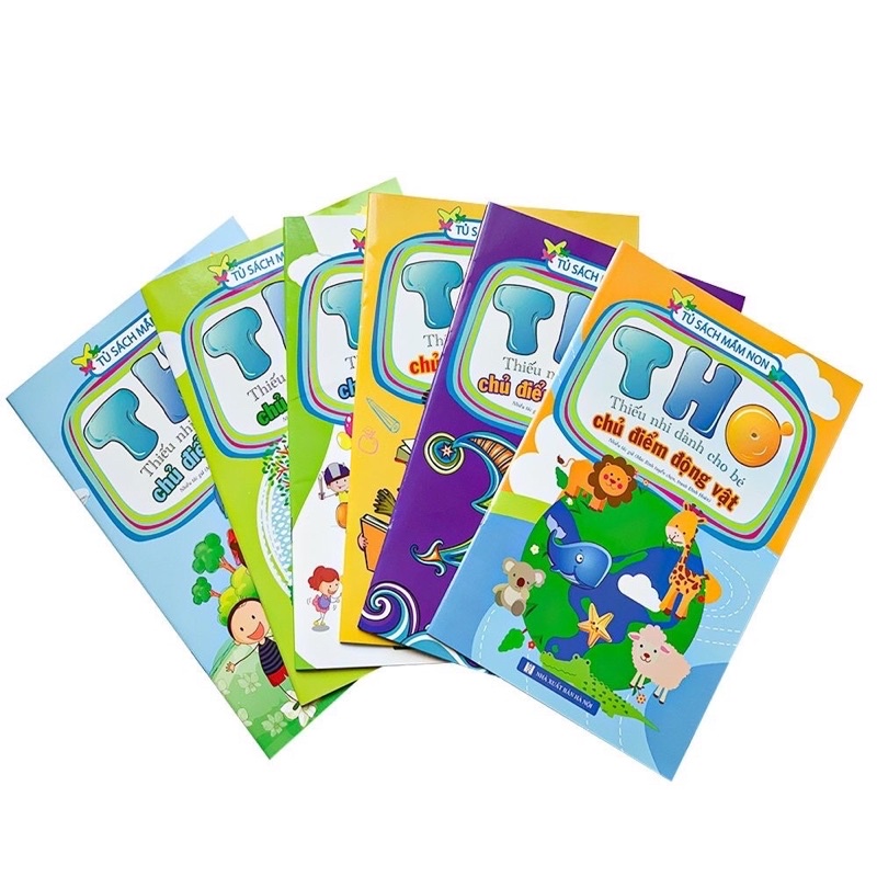 Sách - Thơ thiếu nhi dành cho bé tủ sách mầm non (Combo 6 cuốn)