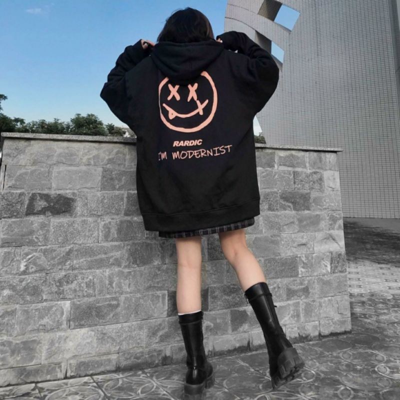 Áo khoác Nỉ bông Hoodie zip RARDIC Form Rộng (Ảnh thật) | BigBuy360 - bigbuy360.vn