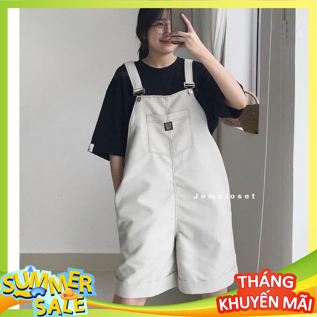 Quần Nữ❤️Quần Yếm Nữ❤️Chất tuyết mưa dập chỉ nổi-Dáng rộng- Form thoải mái cực kỳ cá tính - QY01 | BigBuy360 - bigbuy360.vn