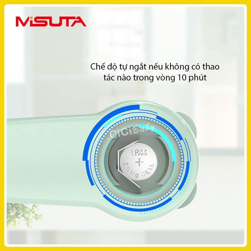 Nhiệt Kế Điện Tử Đa Năng, Nhiệt Kế Đo Sữa, Nước, Thức Ăn Misuta Hình Gấu Babibu - NKM