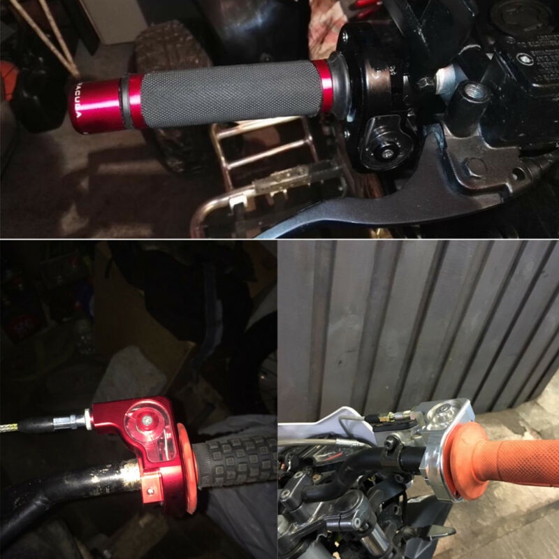 ACERBIS 22mm CNC Aluminum Acerbs Throttle Grip Quick Twister + Throttle Cable