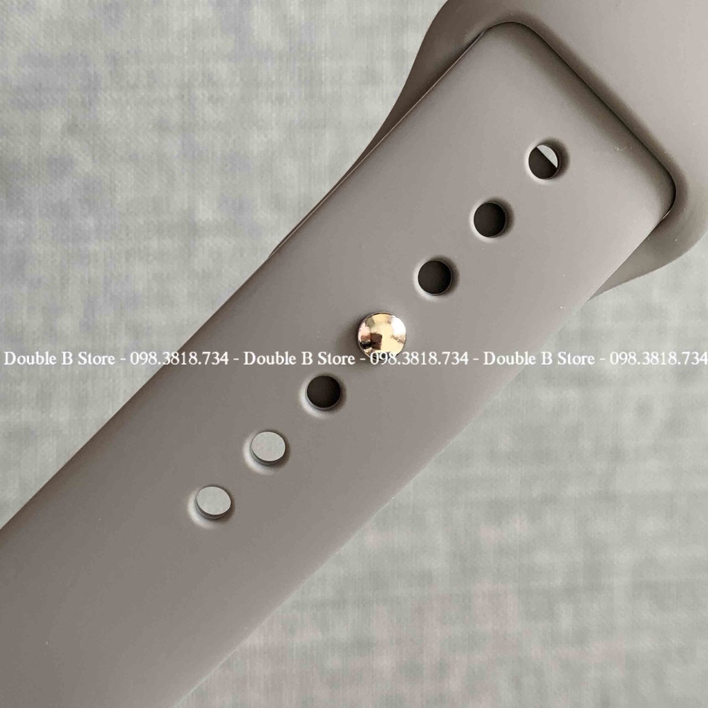 Dây Xám Đen Apple Watch Cao Su Sport Band Đủ Màu Dành Cho Apple Watch Series SE/6/5/4/3/2/1 38mm | 40mm | 42mm | 44mm
