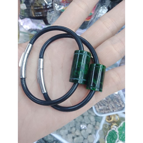 Vòng tay nam nữ lu thống may mắn đầu xuôi đuôi lọt dây cao su khoá bấm Hàn Quốc bền đẹp