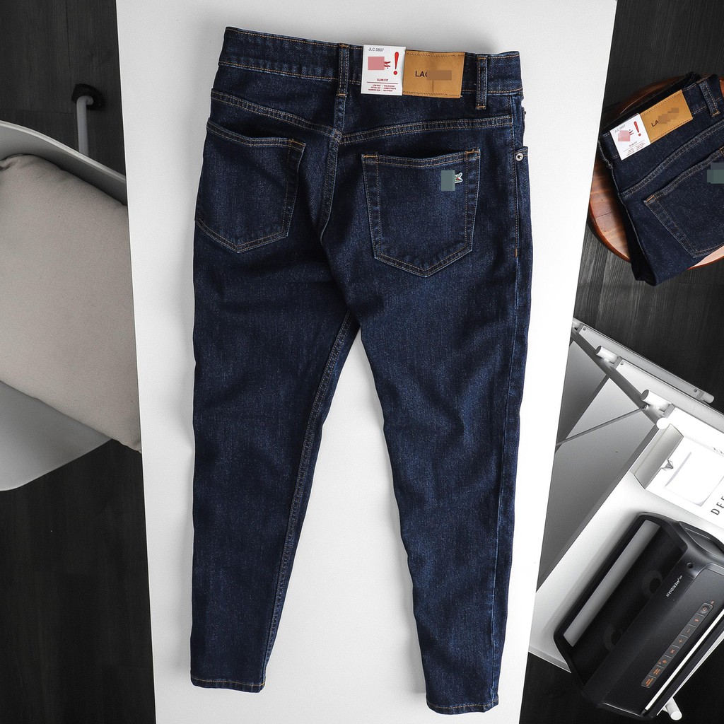 Quần Jean Nam LCST giặt chân xanh (Form Slimfit.chất vải co dãn,ống 15-18cm,Hàng VNXK)-210424 | BigBuy360 - bigbuy360.vn