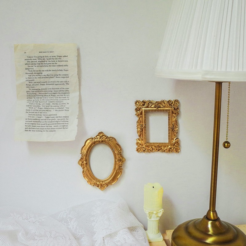 Khung ảnh trang trí vintage, khung tranh decor, phụ kiện chụp ảnh phong cách cổ điển