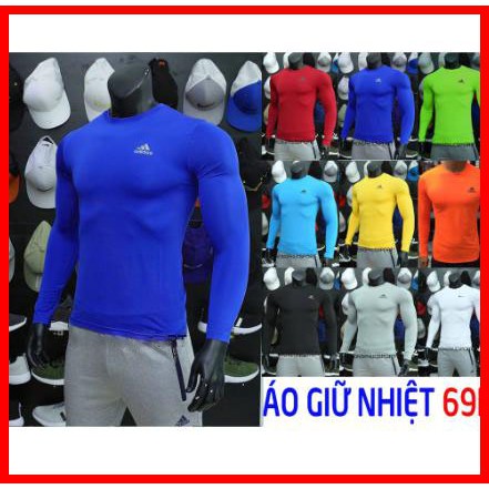 Áo giữ nhiệt dài tay body - Thun dài tay body bóng đá co giãn 4 chiều