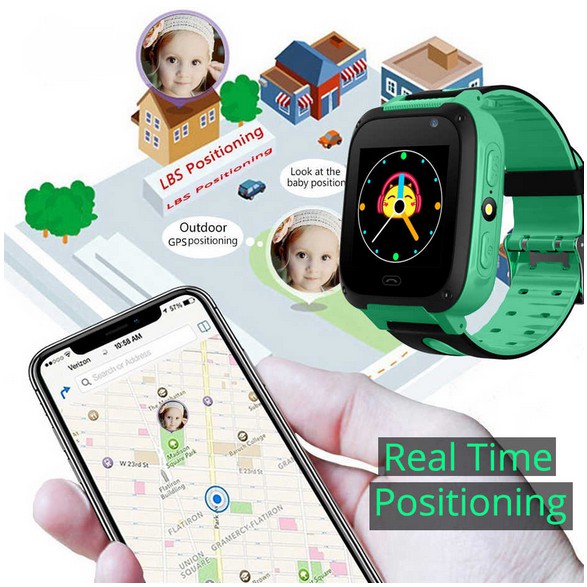 Đồng hồ định vị trẻ em thông minh SmartKID Q99 màn hình cảm ứng có camera
