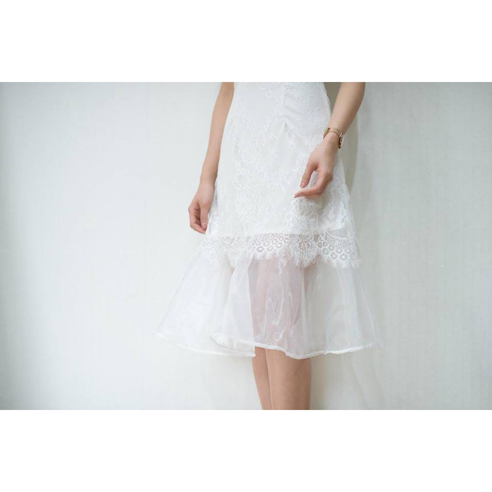 Đầm dự tiệc ren đuôi cá sang trọng quý phái kèm ảnh thật | BigBuy360 - bigbuy360.vn