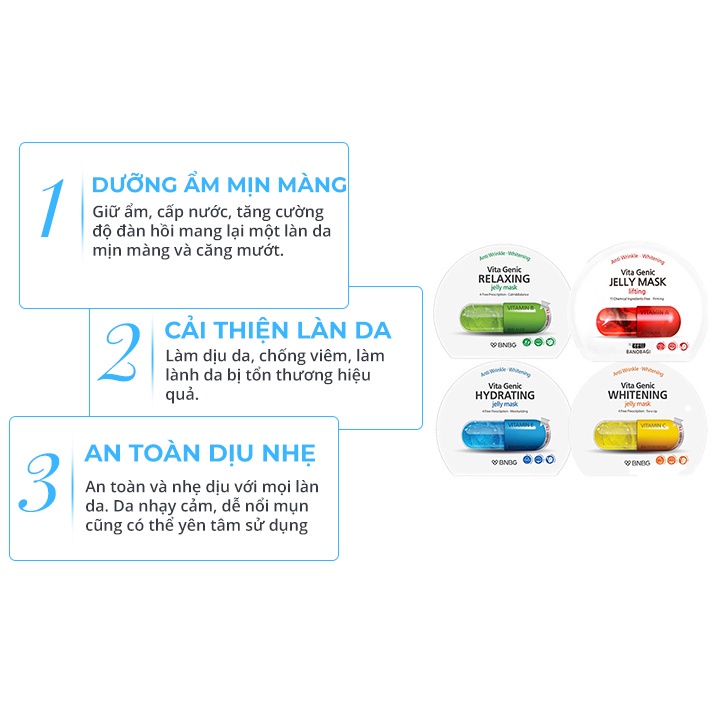 Mặt Nạ Dưỡng Da BanoBagi Vita Genic Lifting Jelly Mask 30ml - ĐỎ