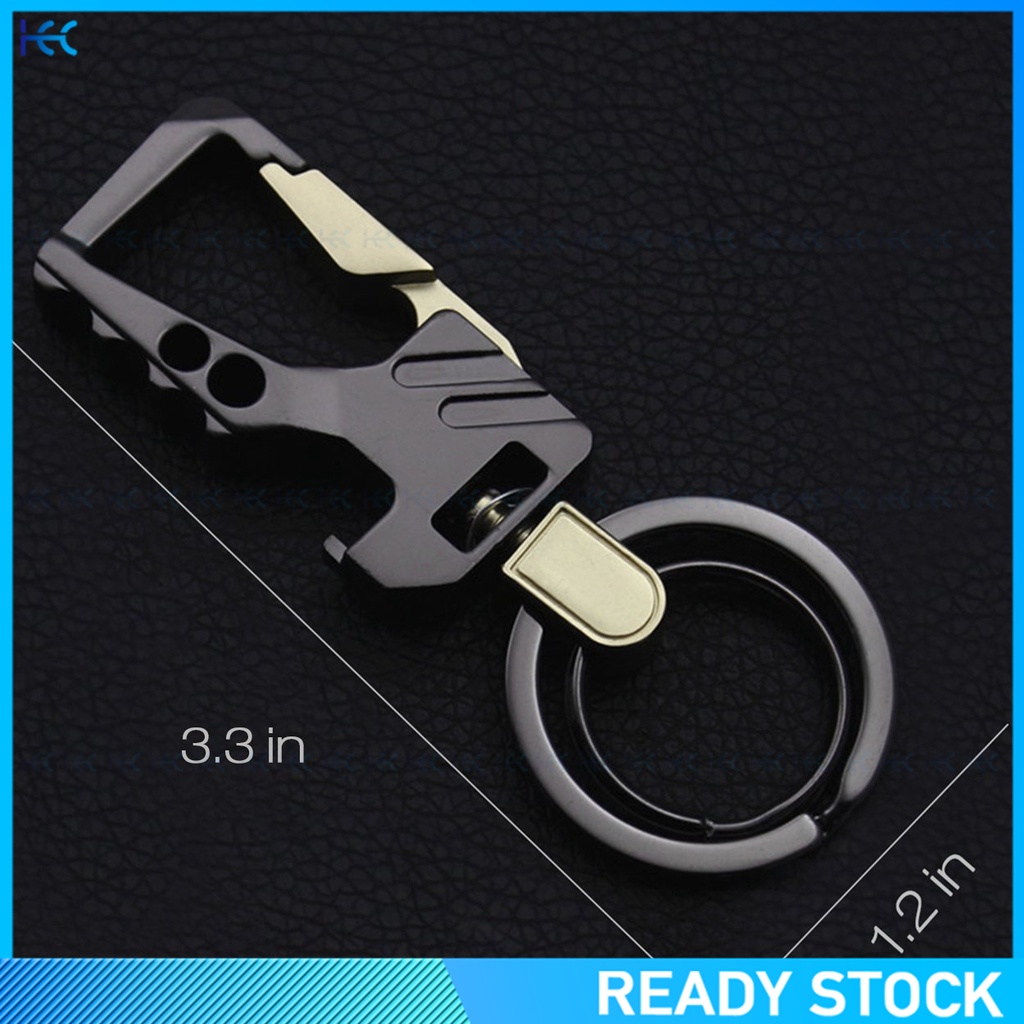 Móc khóa mở nắp chai bằng kim loại thời trang cho nam