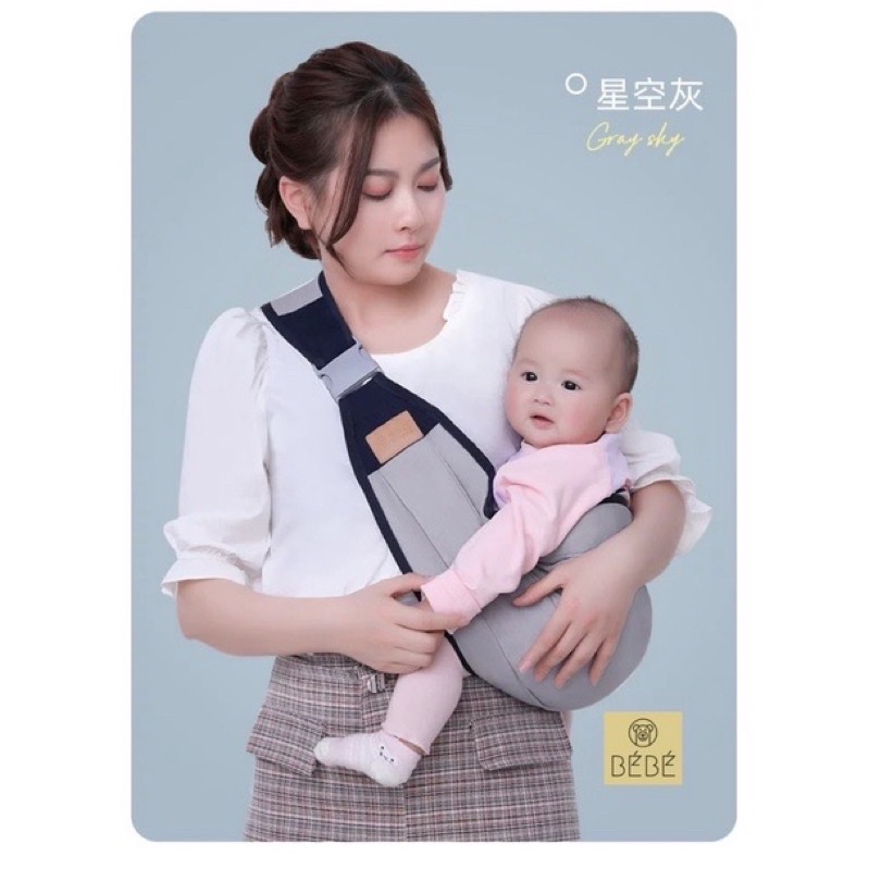 Địu trẻ em sơ sinh thiết kế vải lưới mềm mát gọn nhẹ