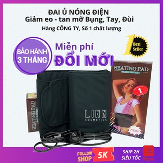 [Bảo hành 3 tháng đổi mới] Đai quấn nóng ủ nóng điện giảm mỡ bụng, có số chỉnh nhiệt.
