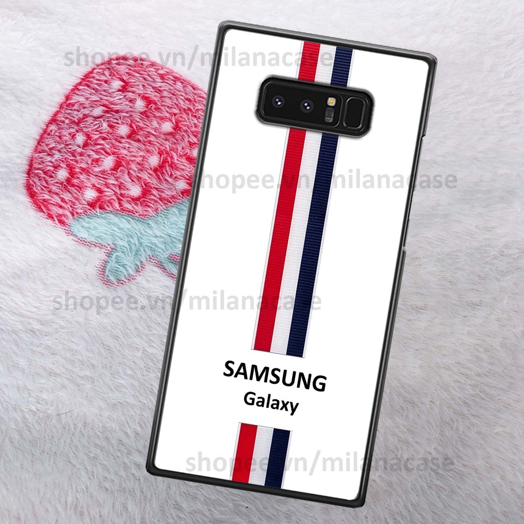 Ốp Samsung Note 8 in giả da phong cách thể thao, cá tính, thời trang