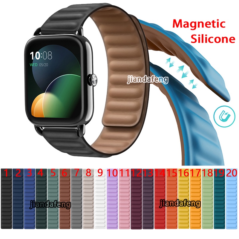 Dây Đeo Silicon Chống Nước Có Nam Châm Cho Đồng Hồ Thông Minh Haylou RS4 Plus