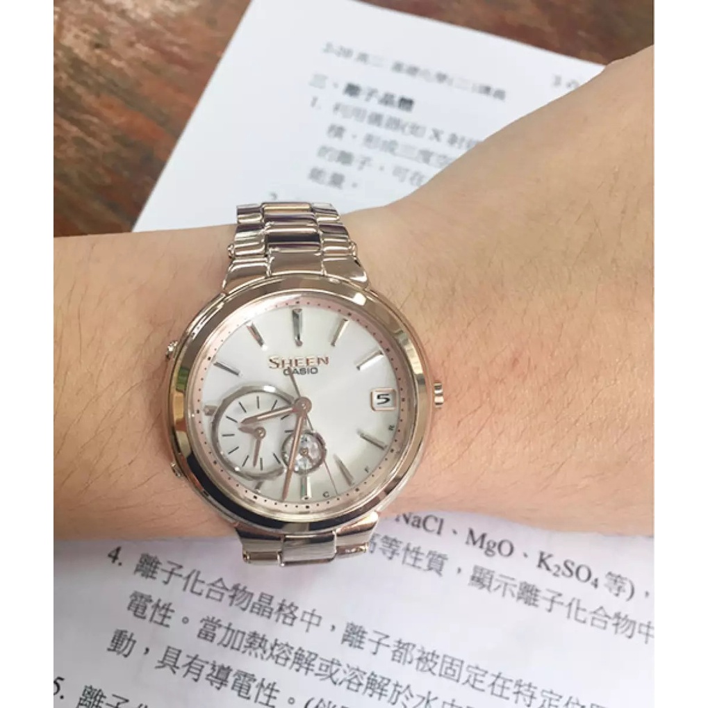 Đồng Hồ Nữ Dây Thép Casio Sheen SHB-200CG-9ADR Chính Hãng - SHB-200CG-9A Bluetooth - Pin Năng Lượng Mặt Trời