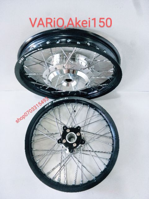 BÁNH CĂM VARiO150,125, AB,ViSON... Niền Nhôm AKei14 Sài lại Vỏ Zin