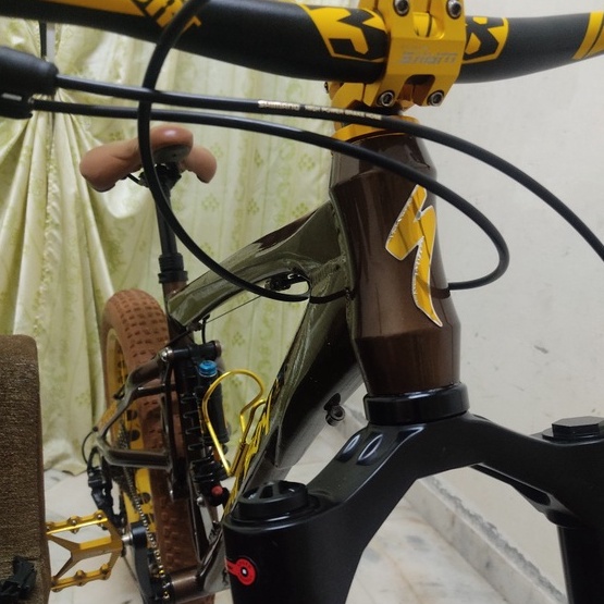 Miếng dán trang trí khung xe đạp leo núi bằng kim loại mềm chống thấm nước