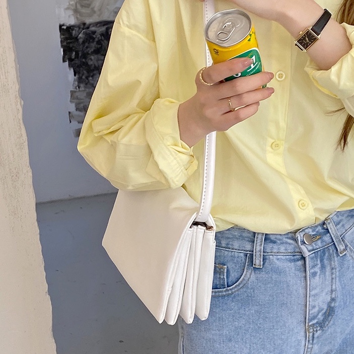 Túi Nữ Nhiều Ngăn Cá Tính Màu Vàng, Trắng, Xanh Cho Các Cô Nàng | TX31 | Túi Da Chất Liệu Mềm Mại Dễ Phối Đồ Đi Chơi