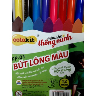  1 VỈ bút lông màu 12 màu