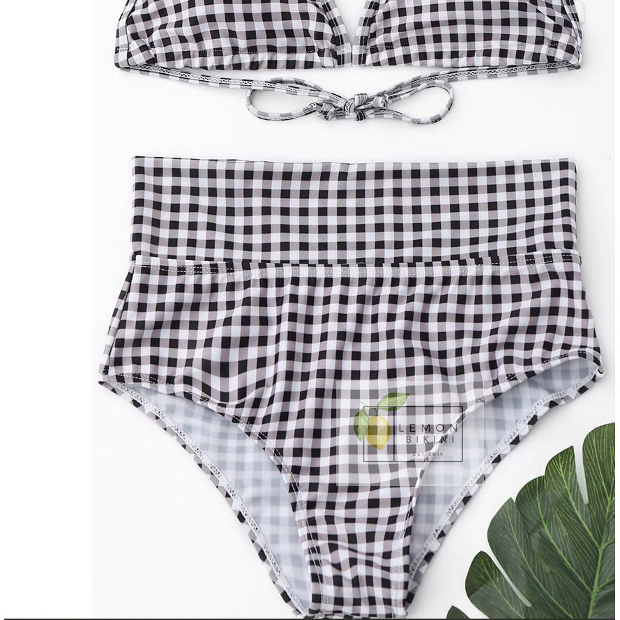 Bộ đồ bơi bikini caro 2 mảnh