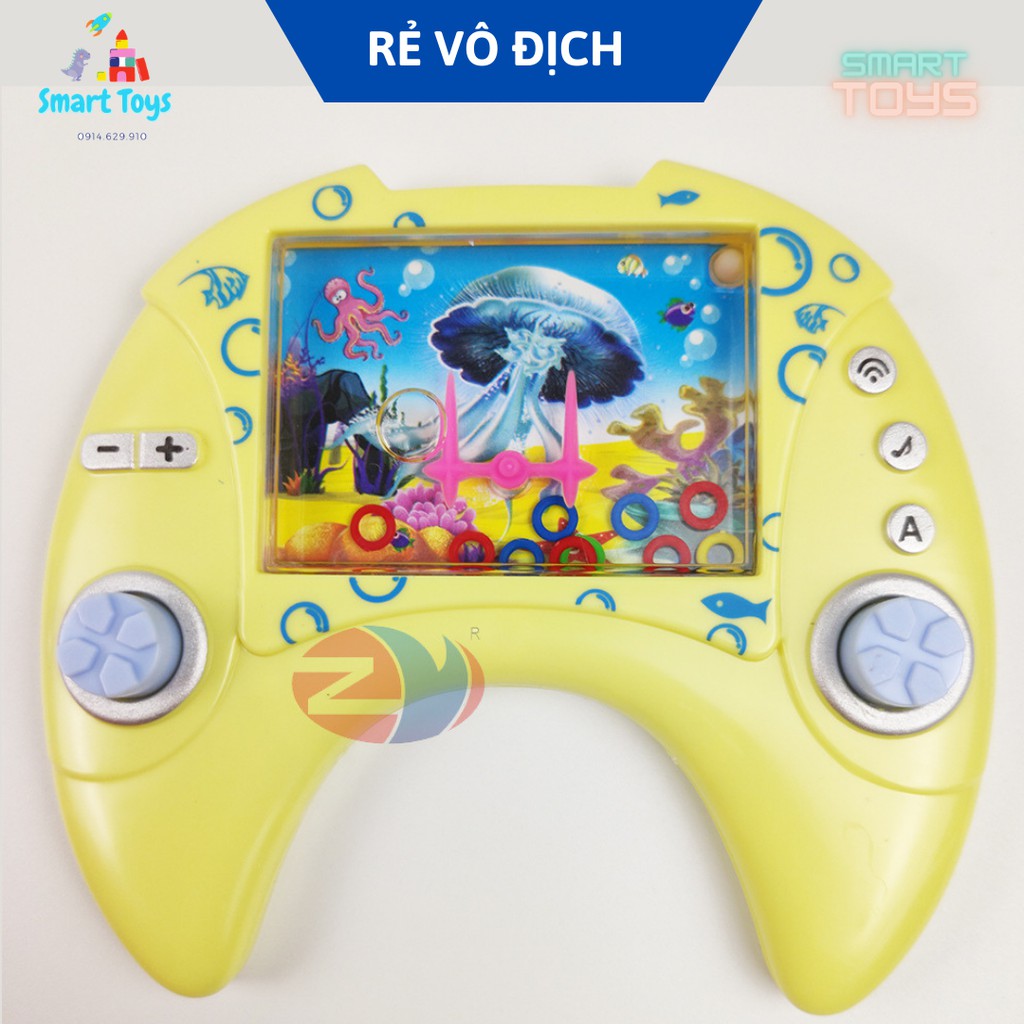 Máy chơi game bắn vòng nước cho bé, đồ chơi tuổi thơ siêu cute, chọn màu random