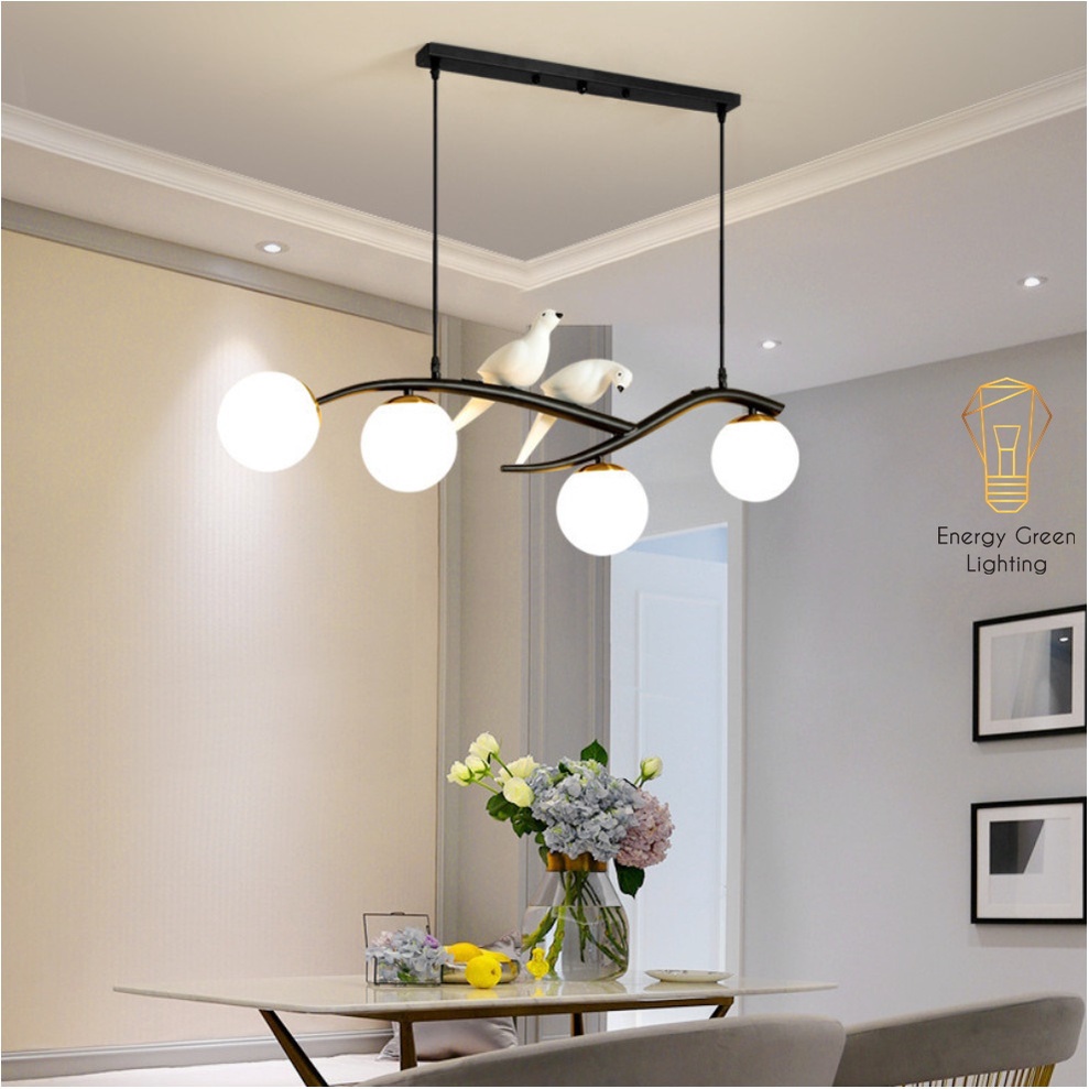 Đèn Thả Trần Trang Trí Energy Green Lighting Hình 2 Chú Chim Vintage Decor TN321 - Kiểu Dáng Hiện Đại , Sang Trọng