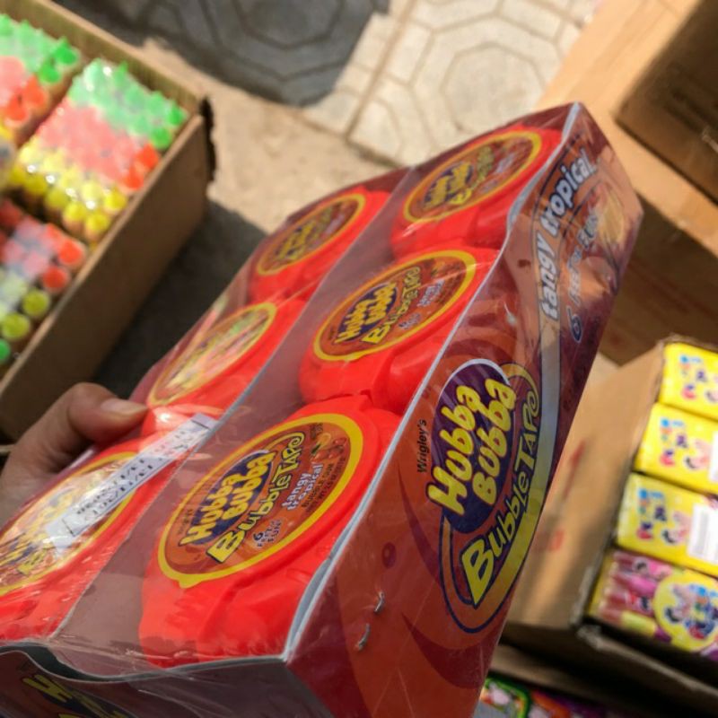 vỉ 12 hộp kẹo cao su cuộn Uba to( sỉ đồ trẻ em)