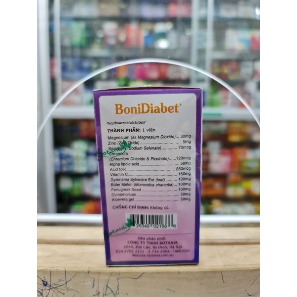 (CHÍNH HÃNG) BoniDiabet- Boni Diabet Hỗ Trợ Điều Trị Bệnh Tiểu Đường