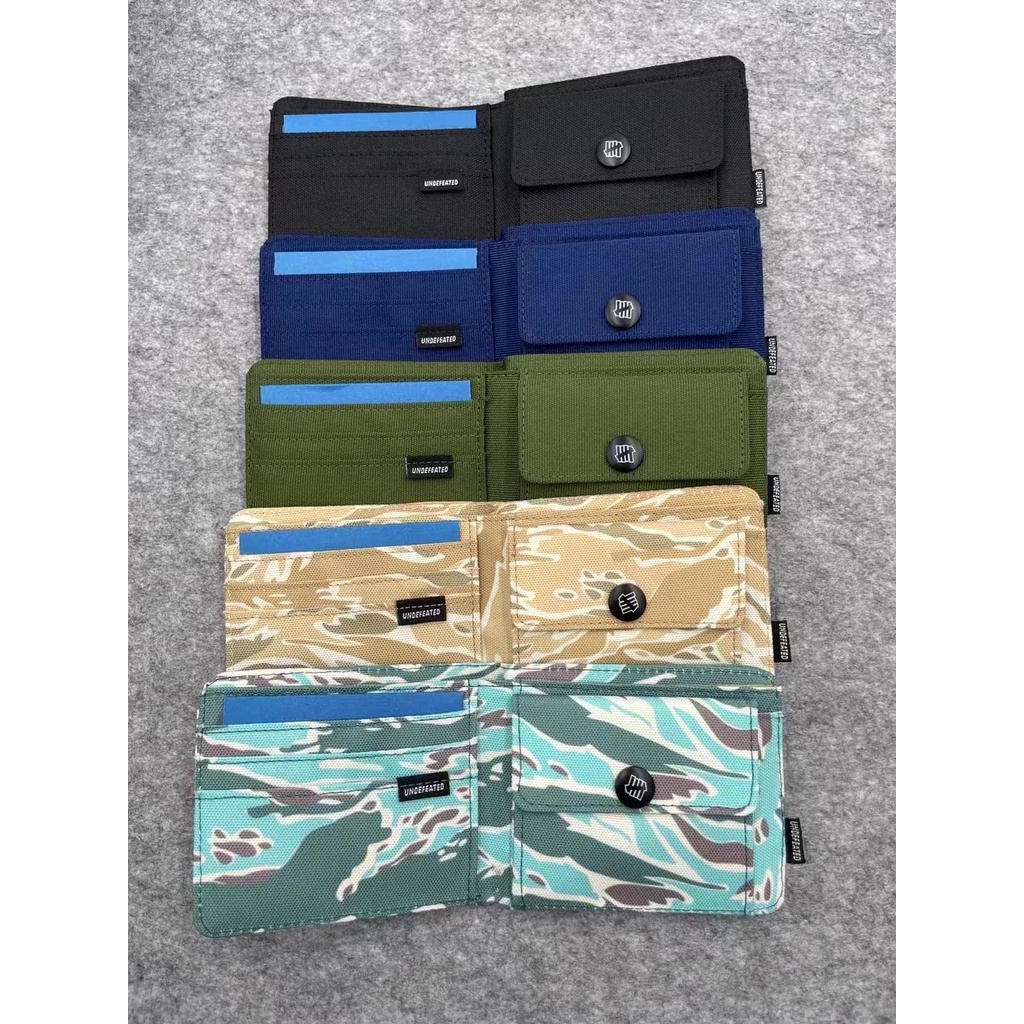 UNDEFEATED 2020 new canvas youth student folding wallet card bag trendy fashion