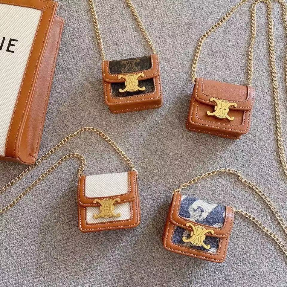 Vỏ bảo vệ hộp sạc tai nghe airpods 1 2 pro 3 pro bluetooth không dây hình túi xách