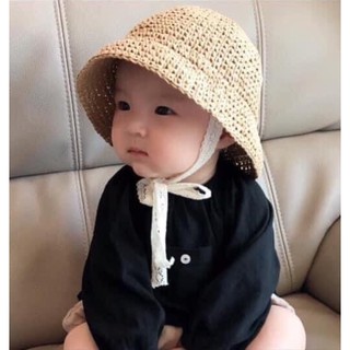 🌿 MŨ CÓi AJUMA HÀN QUỐC CÓ QUAI BUỘC CHO BÉ ĐI BIỂN 0-10 Tuổi