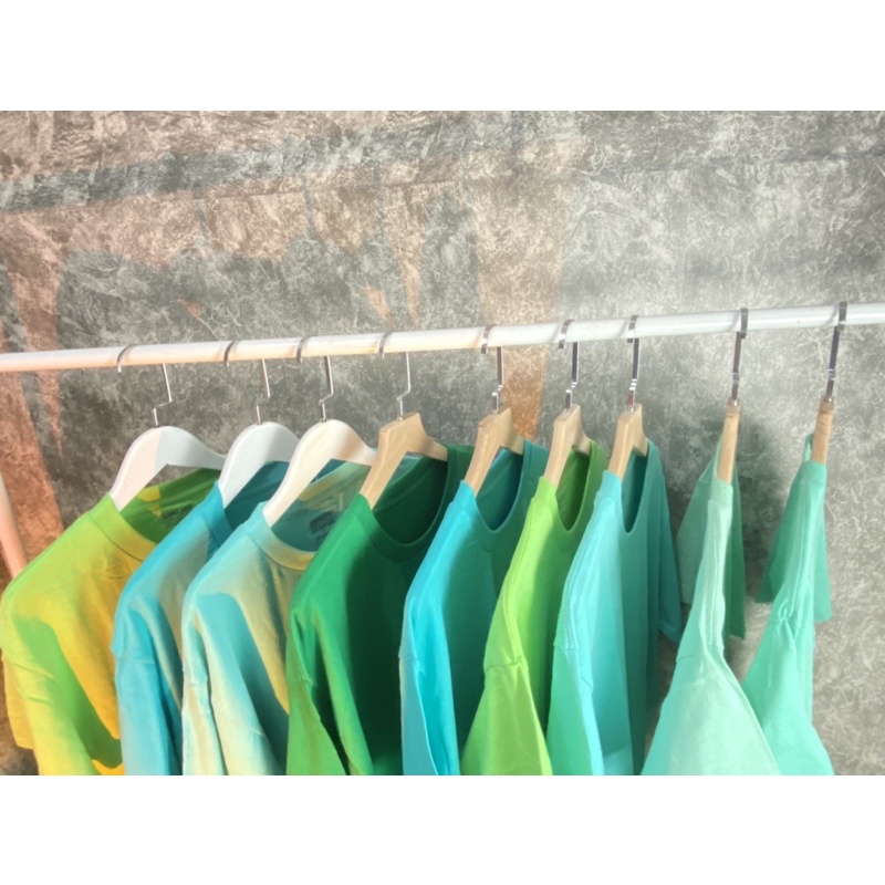 ÁO THUN CỘC TAY COTTON 100% / MÃ MÀU XANH DẠ QUANG / 5H1T STATION