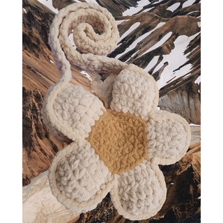 Túi len hình bông hoa flower bloom crochet bag